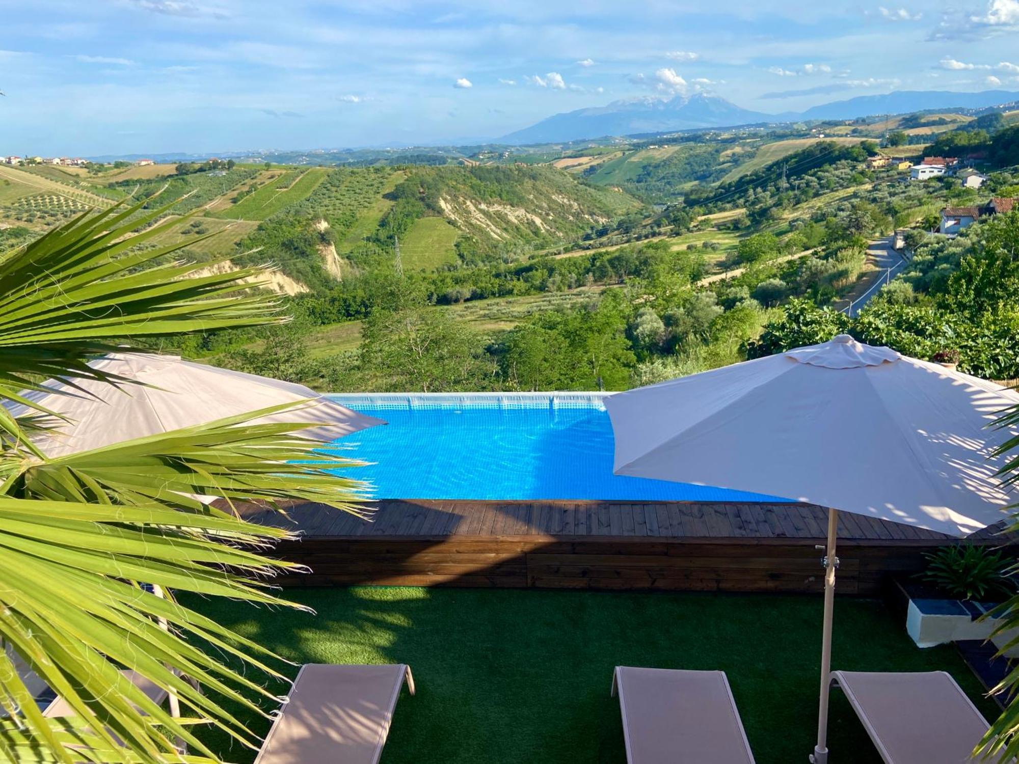 Bed And Adventure Tramontana Resort - Camera Vista Castilenti Exteriér fotografie